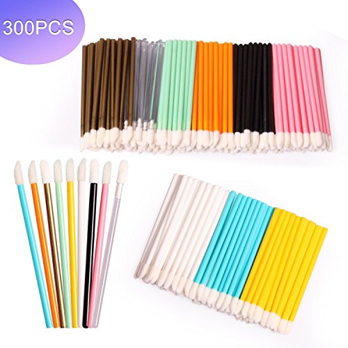 300Pcs Disposable Lipstick Wands Lip Brush Lip Gloss Wands Cosmetic Makeup Beauty Tool Kits