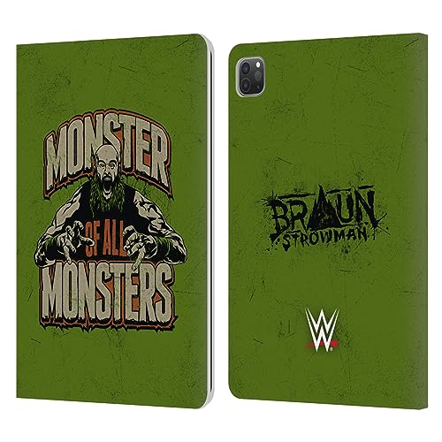 Head Case Designs Officially Licensed WWE Monster of All Monsters Braun Strowman Leather Book Wallet Case Cover Compatible with Apple iPad Pro 11 2020/2021 / 2022