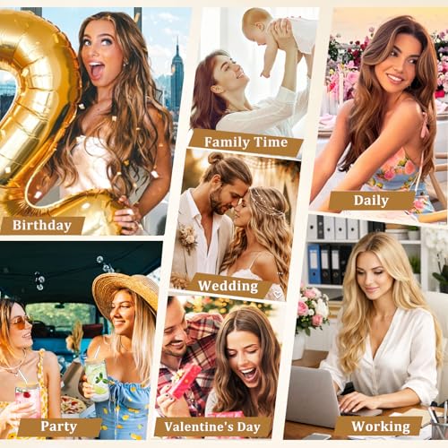 Image of Clip in Hair Extensions Real Human Hair Dark Brown Hair Extensions 16inch | Volume, Seamless Invisible, Human Hair Clip in Extensions, Clip Ins,Silky, Double Weft, 8PCS, 90g, Straight, No Shedding