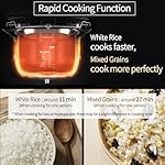 [CUCHEN] CRH-TWK1040WUS | Induction Heating Dual Pressure Rice Cooker 10 Cup (Uncooked) | Non-stick Coating | Stainless Cover | High/Non-Pressure | Easy Open Handle | Auto Steam Clean | Made in Korea - Image 5