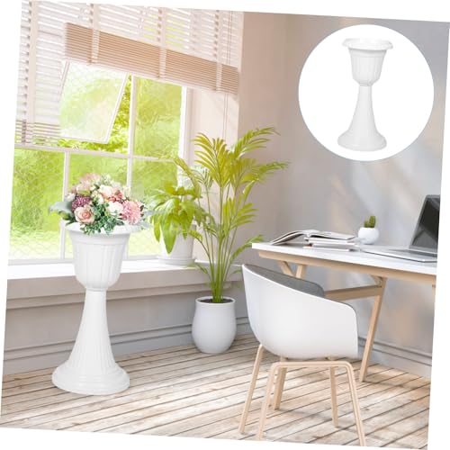 Vaso a colonna romana Detive Blumentopf anfora per balcone giardino matrimonio vaso di fiori in plastica bianca Slish Blumensäule per decorazione veranda