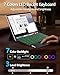ORDA for Surface Pro 7+ 7 6 5 4 3 Keyboard Case,12.3 Inch Detachable Wireless Bluetooth Type Cover Surface Pro Keyboard with 7-Color Backlit,Multi-Gestures Trackpad