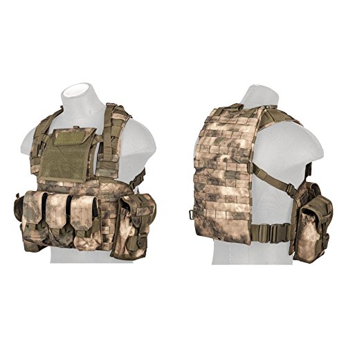 Lancer Tactical CA-307 Modular Chest Rig PALS MOLLE Vest and Hydration Pack Slot