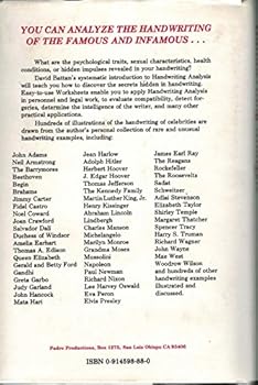 Hardcover Handwriting Analysis: A Guide to Personality Book