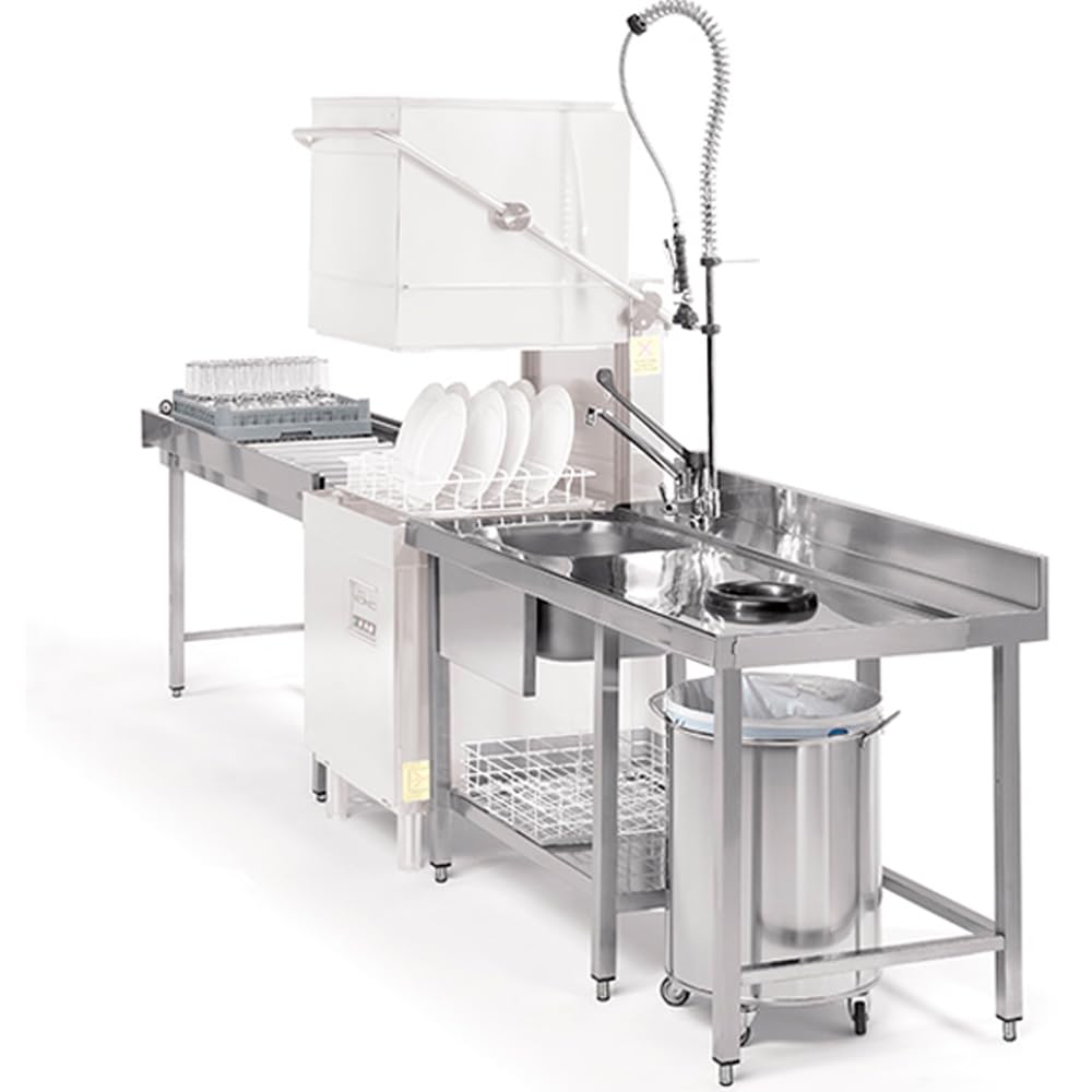 Grifo Ducha Monomando de Palanca Ergonómico Gerontológico con Caño, 2 Aguas, Estilo Profesional para Cocina Comercial