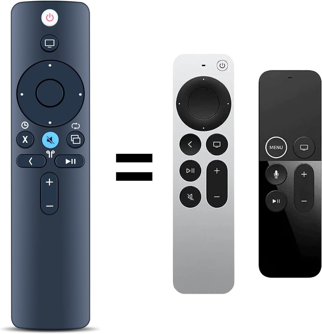 Replacement Remote Control for Apple TV 4K / HD Players A1294 A1218/MA711 A1378/MC572 A1427/MD199 A1625/MGY52/MLNC2 A1842/MQD22/MP7P2