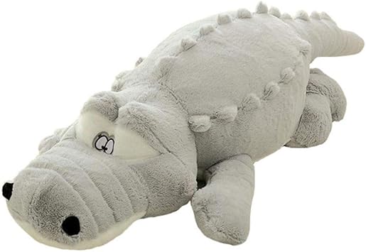 Amazon Co Jp ぬいぐるみ 特大 ワニ 鰐 大きい 可愛い わに 抱き枕 プレゼント ふわふわぬいぐるみ 160cm グレー おもちゃ