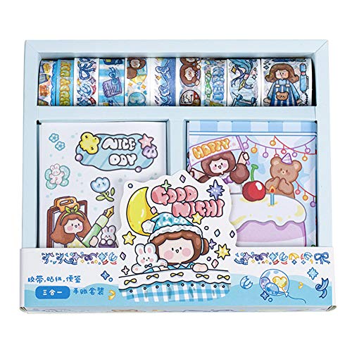 Blocs de notas Kawaii Washi y cintas decorativas para manualidades y papelería bonita