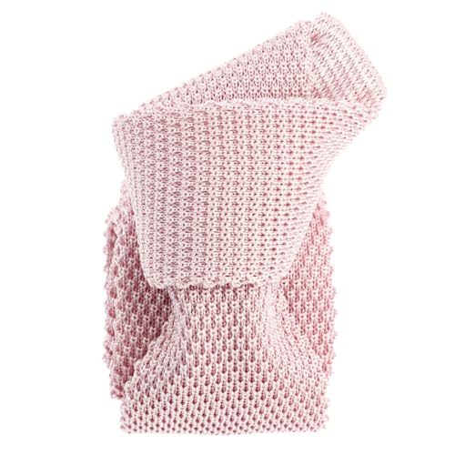 Cravate tricot soie rose bonbon anti-plis pour rester élégant en costume