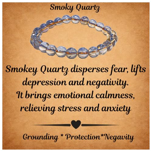 Image of ANAYA AGATE Healing Crystal Bracelet for Women and Men - 8mm Round Beaded Bracelet for Men and Women - Unisex Stretchy Gemstone Bracelet for Healing and Protection