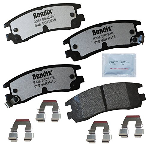 Image of Bendix Fleet Metlok PBD698 Semi-Metallic Rear Brake Pads for Select Models Buick,LaCrosse,Regal,Rendezvous,Chevy Impala,Monte Carlo,Venture,Olds,Intrigue,Silhouette,Pontiac,Grand Am,Prix,Montana