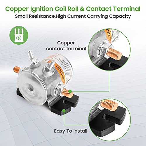 Image of 10L0L 36 Volt Golf Cart Solenoid for EZGO TXT,Medalist,Marathon Electric | #70 Series Solenoid Relay 4 Terminal SPNO Continuous Duty, 200A, OEM 27855G01 11761G1 27855G02 31680G1 3016
