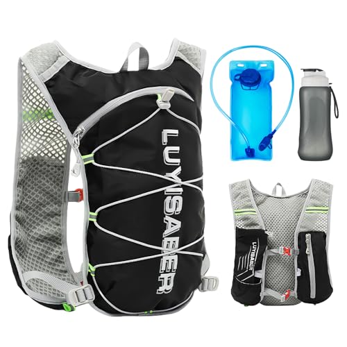 Mochila de Carreras, 20l Mochila Hidratación, Chaleco de Carreras, Bolsa de Trail, Chaleco Trail con Sistema de Hidratación, Mochila Bicicleta para Al Aire Libre, Deportes, Correr, Senderismo