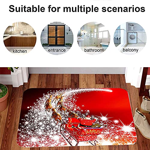 Smavles Zerbino Natalizio Ingresso 2 Pezzi Tappeto...