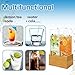 2 Pack 2 Gallon Drink Dispenser, Large Drink Dispenser with Wood Stand, Beverage Dispenser with Ice Core and Airtight Valve, Drink Dispensers for Parties