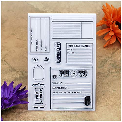 KWELLAM Etikettenanhänger Foto Top Secret Offizielle Record...