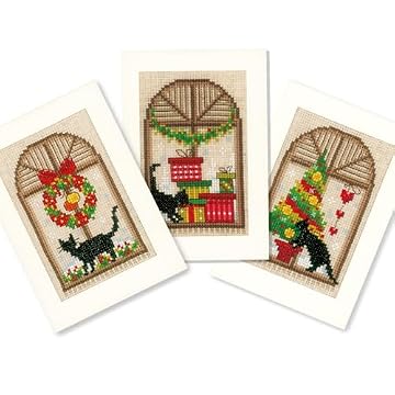 machine embroidery christmas cards