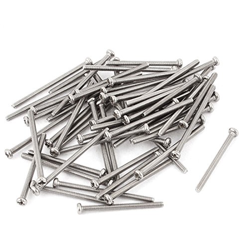 Image of uxcell M2 x 30mm 304 Stainless Steel Crosshead Phillips Screws Bolt 30pcs