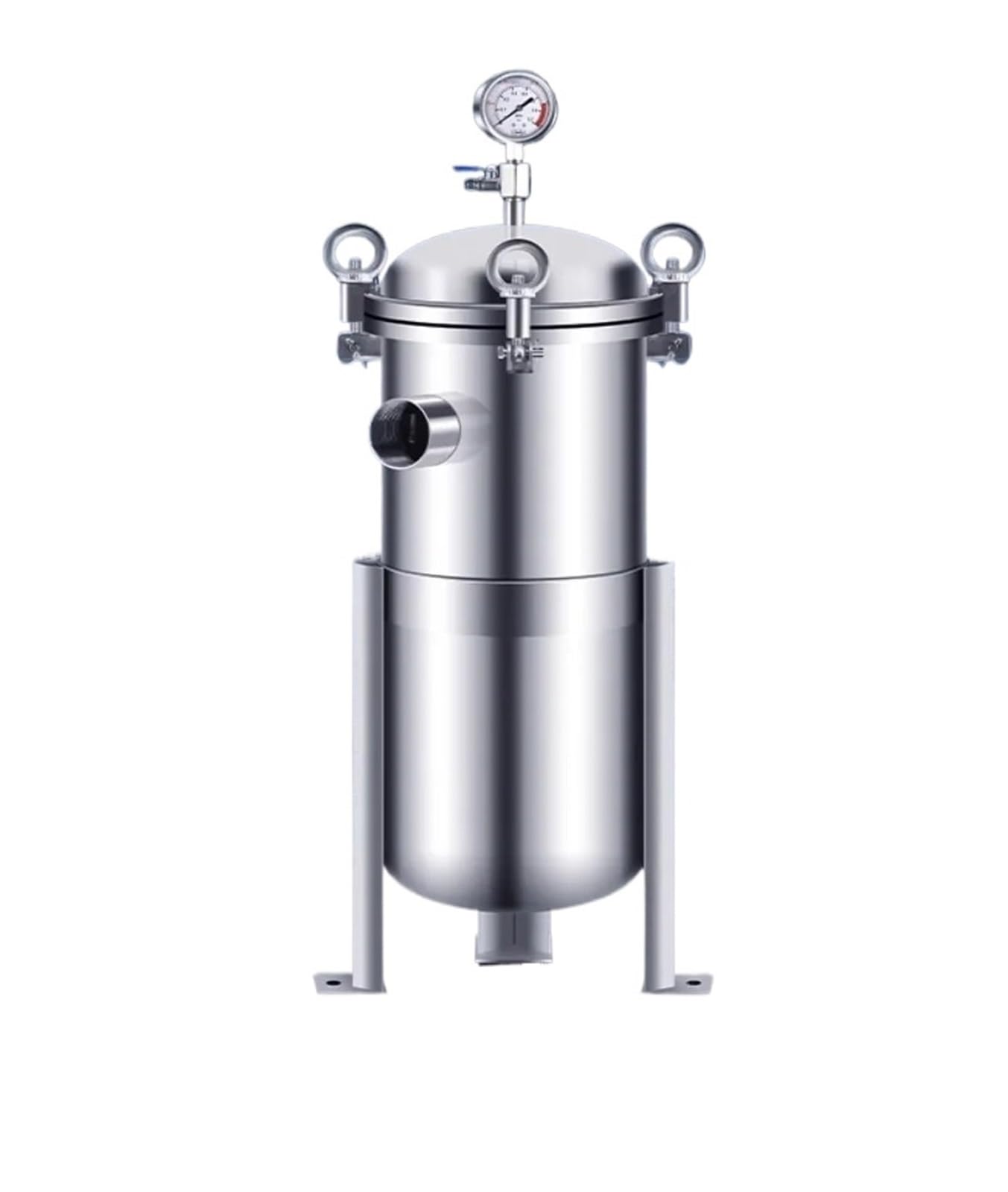 304 Stainless Steel Bag Filter Cloth Bag Well Water Pre-filter Industrial(Small clamp filter)