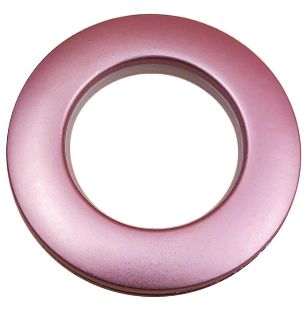 Lot de 50 Anneaux à œillets pour Rideaux Nanoscale Low Noise Roman Ring, pour fenêtre, Porte, Chambre, Rideaux et tentures, diamètre intérieur 40 mm - Argent Sable (Violet Sable)