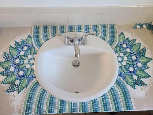500g de carreaux de mosaïque en céramique carrés, 500 pièces de 1 * 1 cm faites à la main, pièces de micro mosaïque créatives pour les amoureux de projets de mosaïque DIY et décorations de maison (Or) – vue 9
