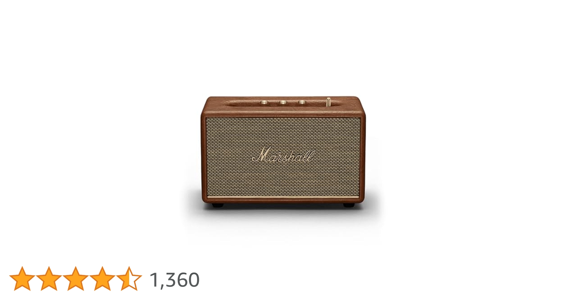正規品 Marshall Bluetoothスピーカー ACTON3 ブラウン Amazon.co.jp: Marshall ワイヤレススピーカー Acton III