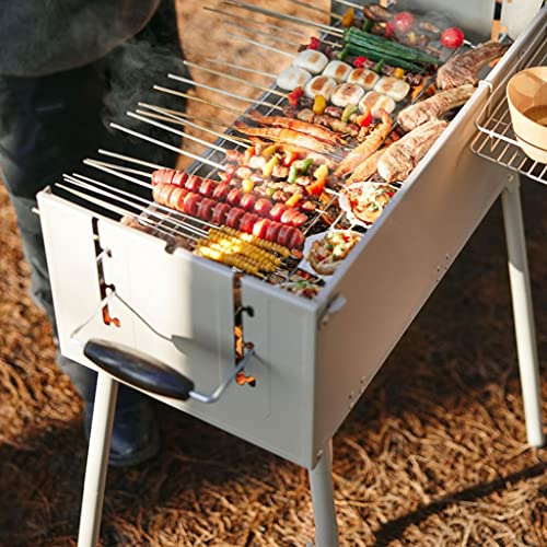 Barbecue de camping à charbon portable et pliant sans fumée XMING - 7