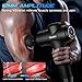 TOLOCO Massage Gun Deep Tissue, Percussion Massage Gun with 10 Replacement Heads, Super Quiet Portable Electric Massager for Athletes, Relax, Black