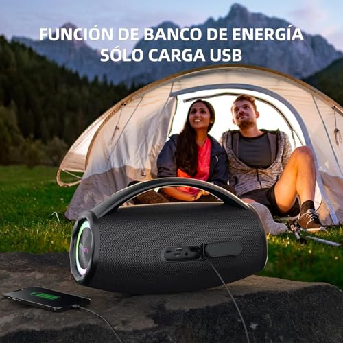 Image of Zealot Bluetooth Speaker, 80W Portable Speaker Loud with Booming Bass, DSP, IP67 Waterproof Outdoor Speaker, Wireless, PowerBank, Bluetooth 5.2, Large Bluetooth Speaker for Camping, Beach, Gift