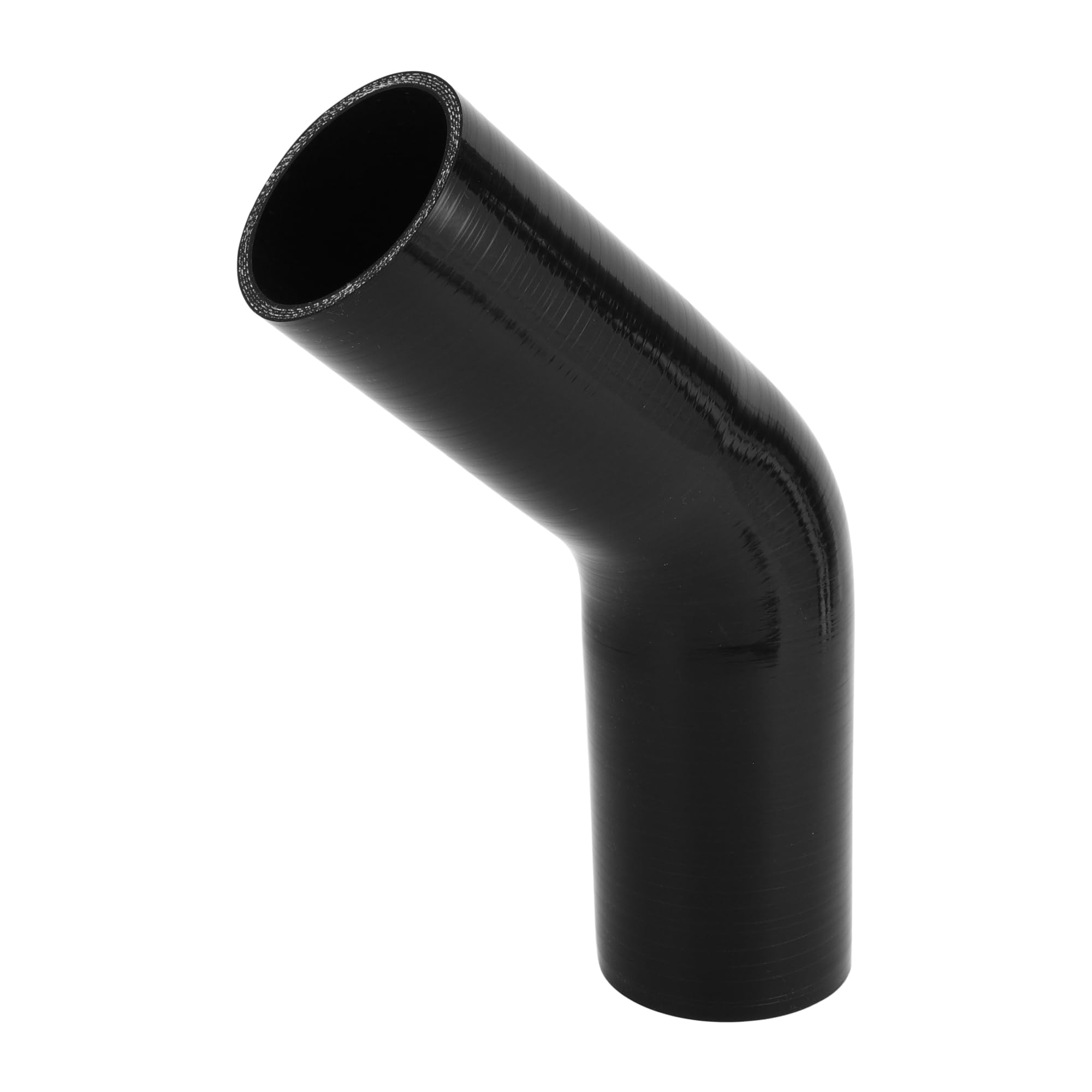A ABSOPRO Tubo In Silicone Nero 1 Pz Per Auto ID 63-70mm | Nero, 5mm Spessore, -60°C~300°C, 1Mpa, Per Liquido Raffreddamento/Olio/Freni/Antigelo, Tessuto Intrecciato Multiplo