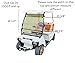 Huskey Foldable Golf Cart Tinted Windshield For Club Car DS 2000.5-UP, 3/16 Inch Thick, Tapered on the Top