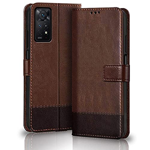 TheGiftKart Flip Cover for Redmi Note 11 Pro/Pro Plus Brown & Coffee - Image 2