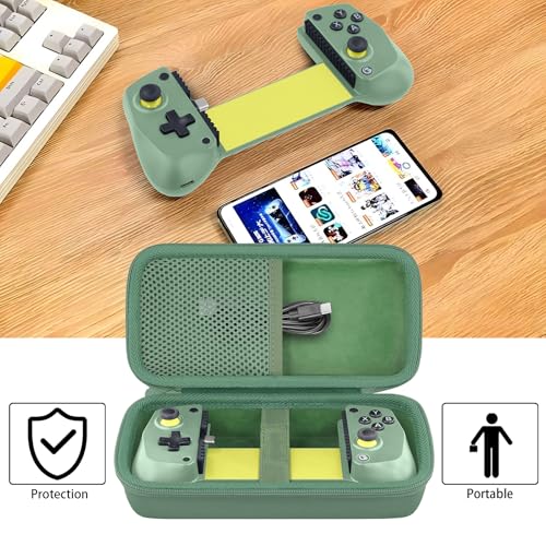 Image of Aenllosi for GameSir X5s /GameSir X5 Lite Mobile Gaming Controller Hard Carrying Case,Phone Controller Organizer, Green (Case Only)