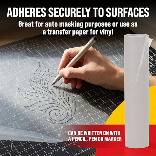 Image of Custom Shop 12 inch X 150' Roll of Clear Masking Film /Frisket for Artists, Airbrush Graphics
