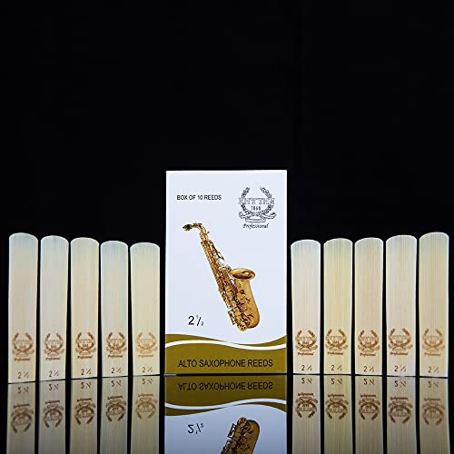 Rhythm Alto Saxophone Reeds For Alto Sax Strength 2.5; Box Of 10 #TOP1