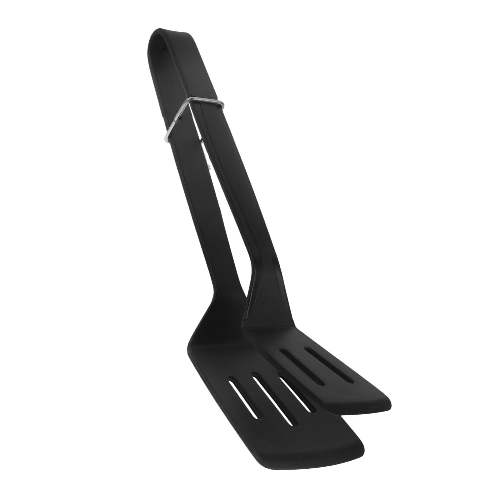 3 Stück Bratspatel-Clip Dreher Essensclips Burger-Smasher Essenszange Grill spachtel schlagende Schaufel Silikonschaufel Küchenzange Servierzange Kieselgel Black