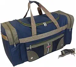 Bolsa De Viagem Tiracolo Grande 80L Reforçada Esportiva Unissex Feminina Feminino(Azul)