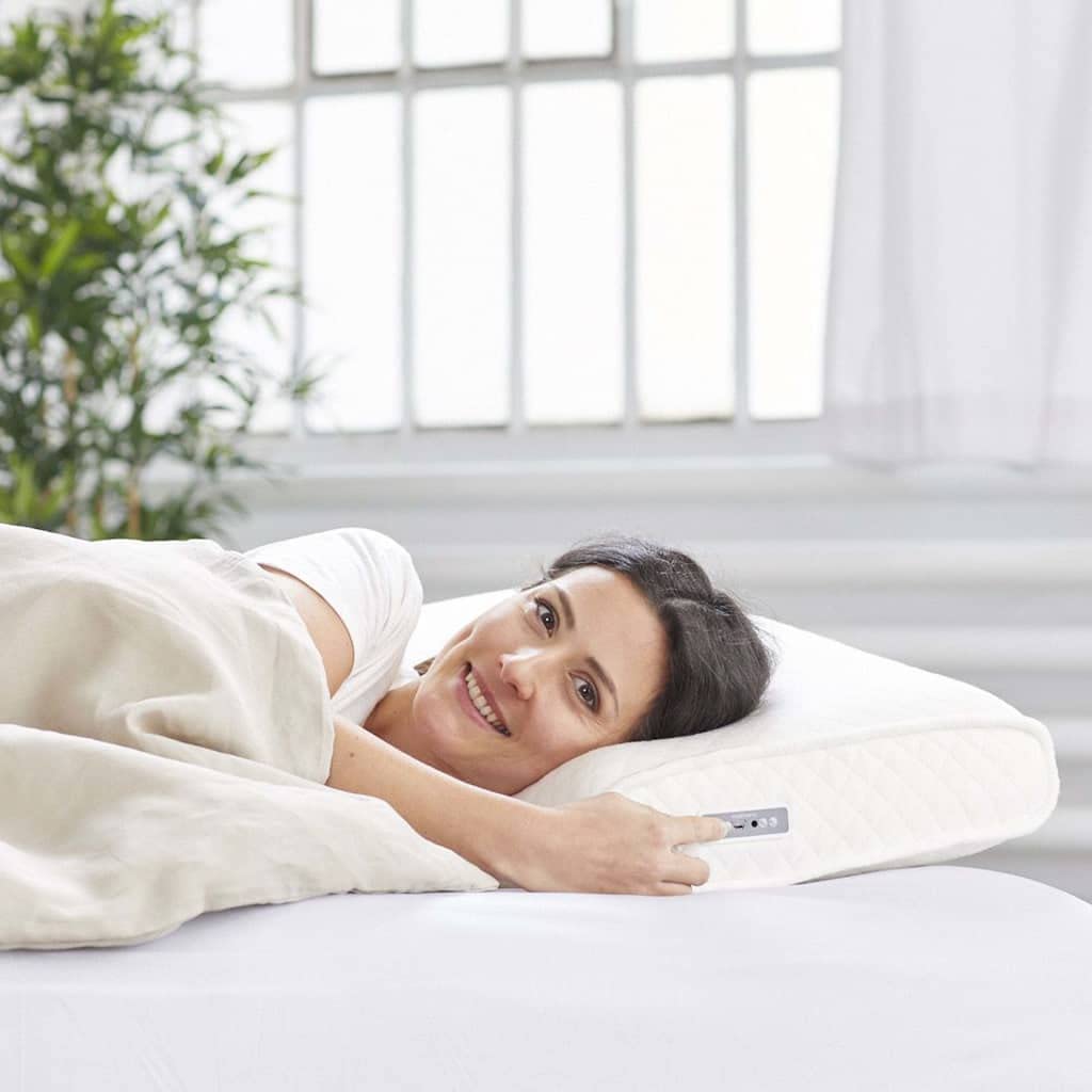 medisana Sleepwell SP 100 Kopfkissen mit Lautsprecher und MP3-Wiedergabe, orthopädisches Schaumkissen mit integrierter Entspannungsmusik, Bluetooth zum streamen von Musik für ein besseres Einschlafen