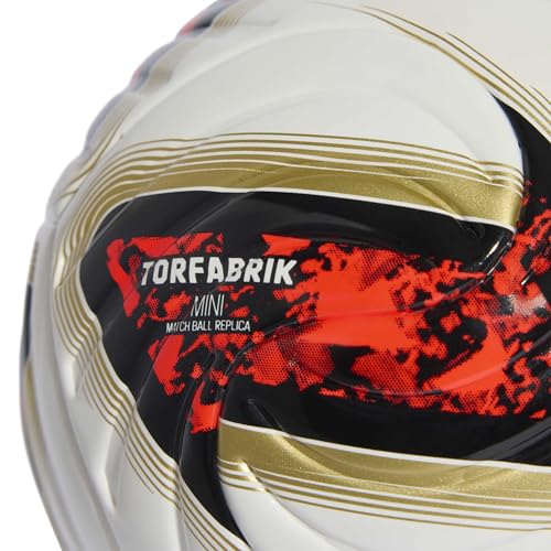 adidas Unisex-Adult Bundesliga Mini Ball, White/Black/Solar Red, 1 by adidas - Image 4