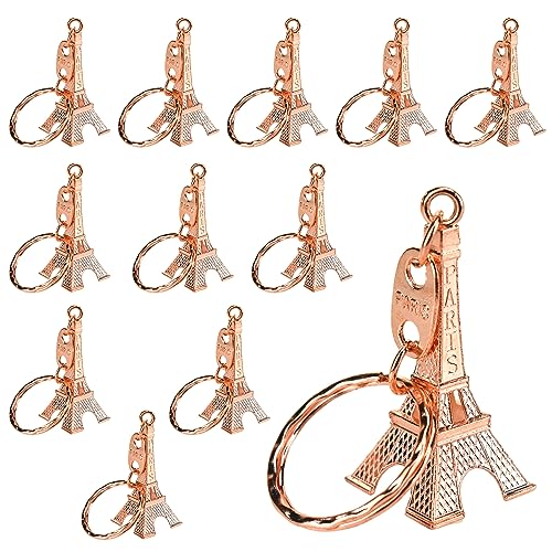 Homeford Rose Gold Eiffel Tower Keychains