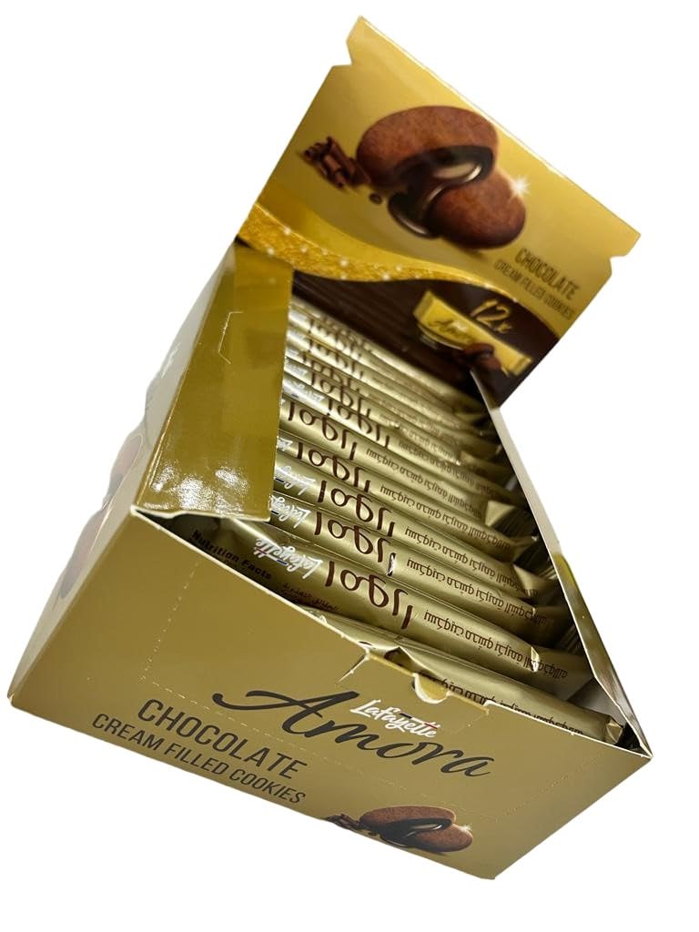 Nabil Lafayette Amora Chocolate Cream Filled Cookies 12X34g