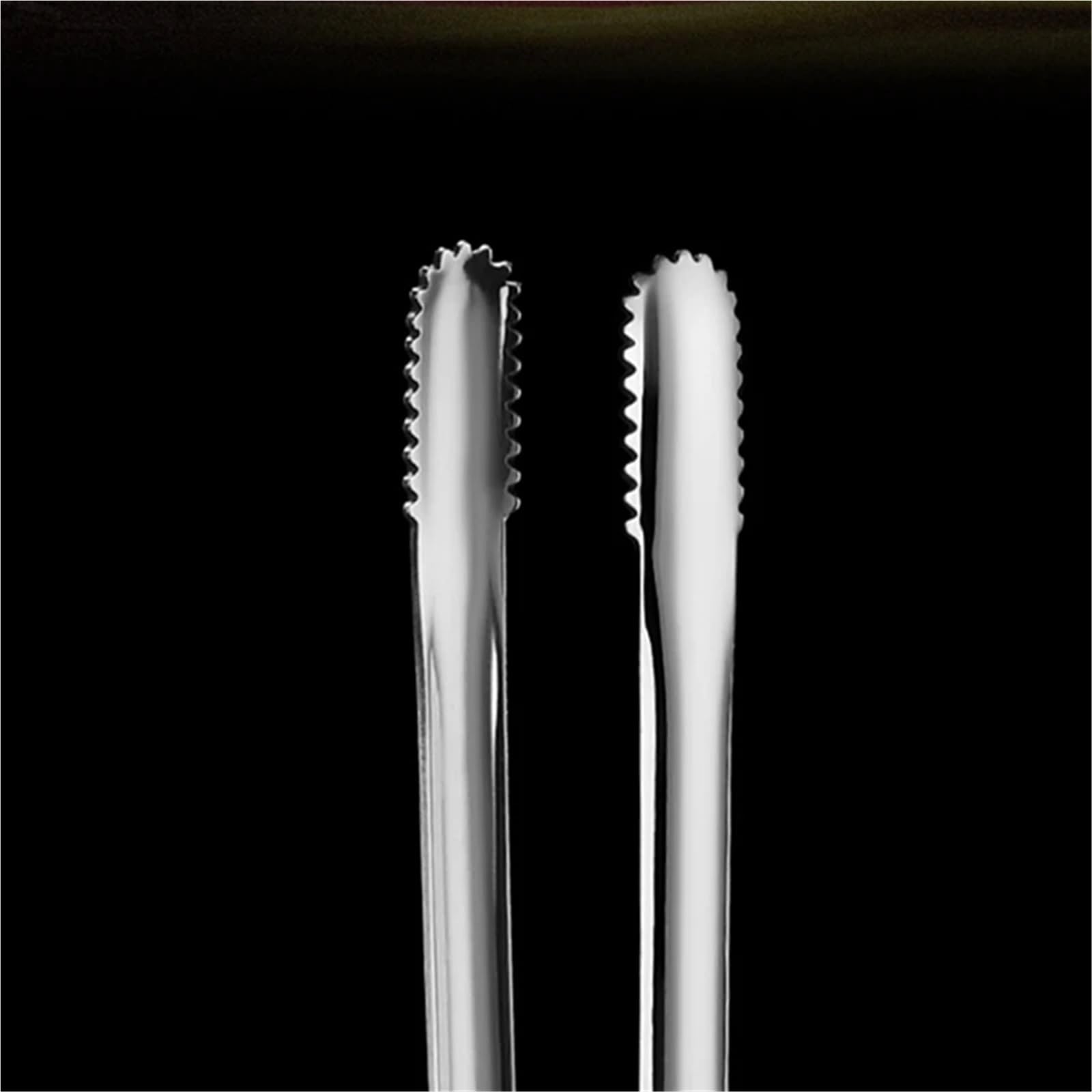 Pinzas Cocina Pinzas for barbacoa (2 unidades), antideslizantes, de acero inoxidable, portátiles, for picnic, ensalada, filetes, utensilios cocina(2Pcs M)