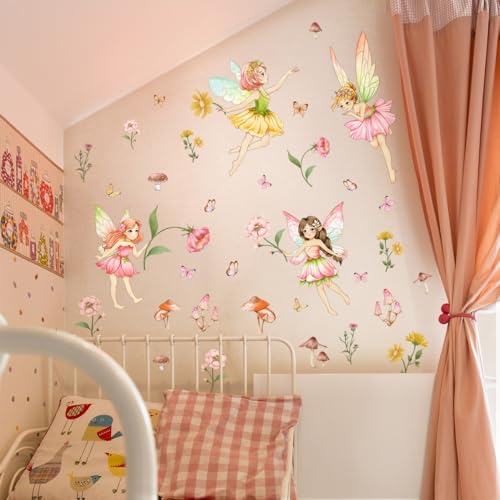 Vinilos decorativos Flower Fairy en 4 planchas miniatura 6