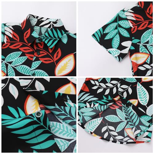 Image of Daddy and Me Matching Outfits Hawaiian Father and Son Matching Shirts for Family Photoshoot Summer Men Boys Father's Day Tops