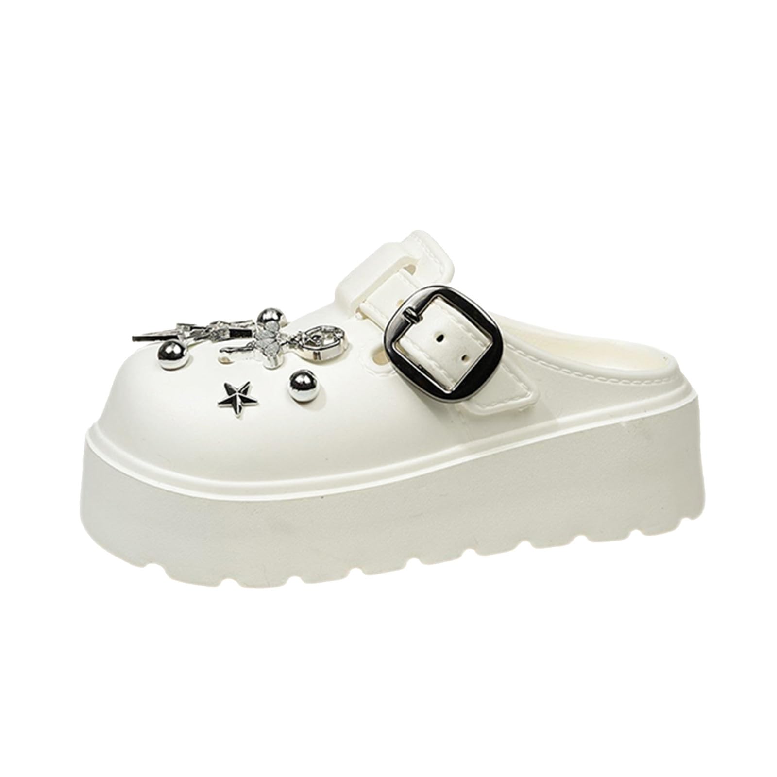 Sliders - Zapatillas de verano con suela gruesa antideslizante para el baño y el ocio