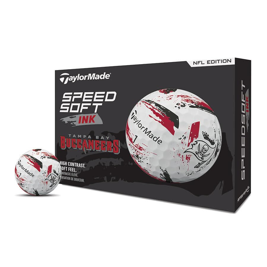 TaylorMade Golf Speed Soft Ink NFL Golf Balls