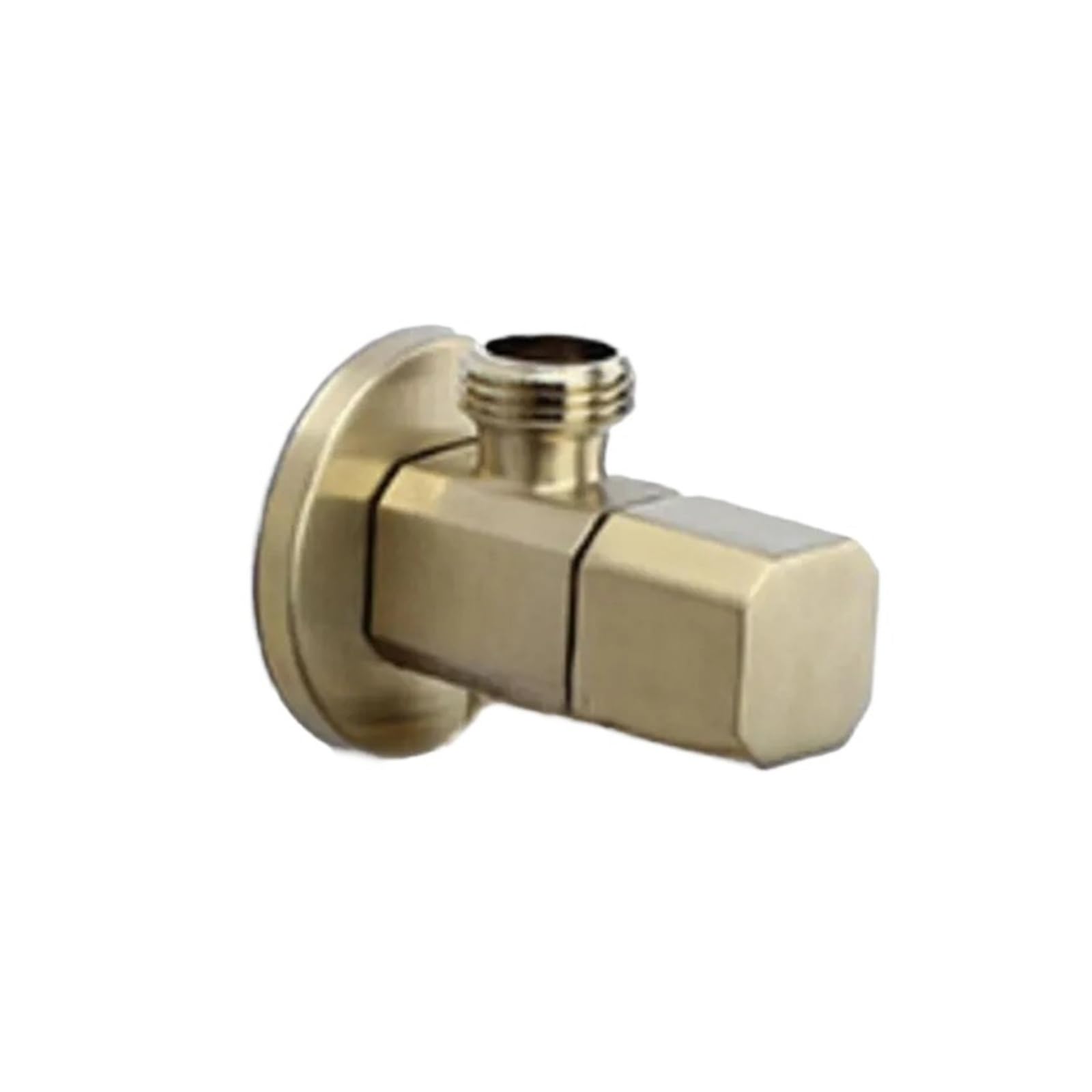 Brushed Gold Brass Angle Valve Household Bathroom Water Stop Triangle Valve for Toilet