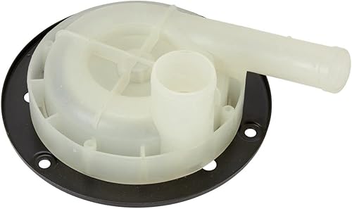 Whirlpool WP35-6465 Bomba de drenaje de lavadora de carga superior OEM, blanco y negro