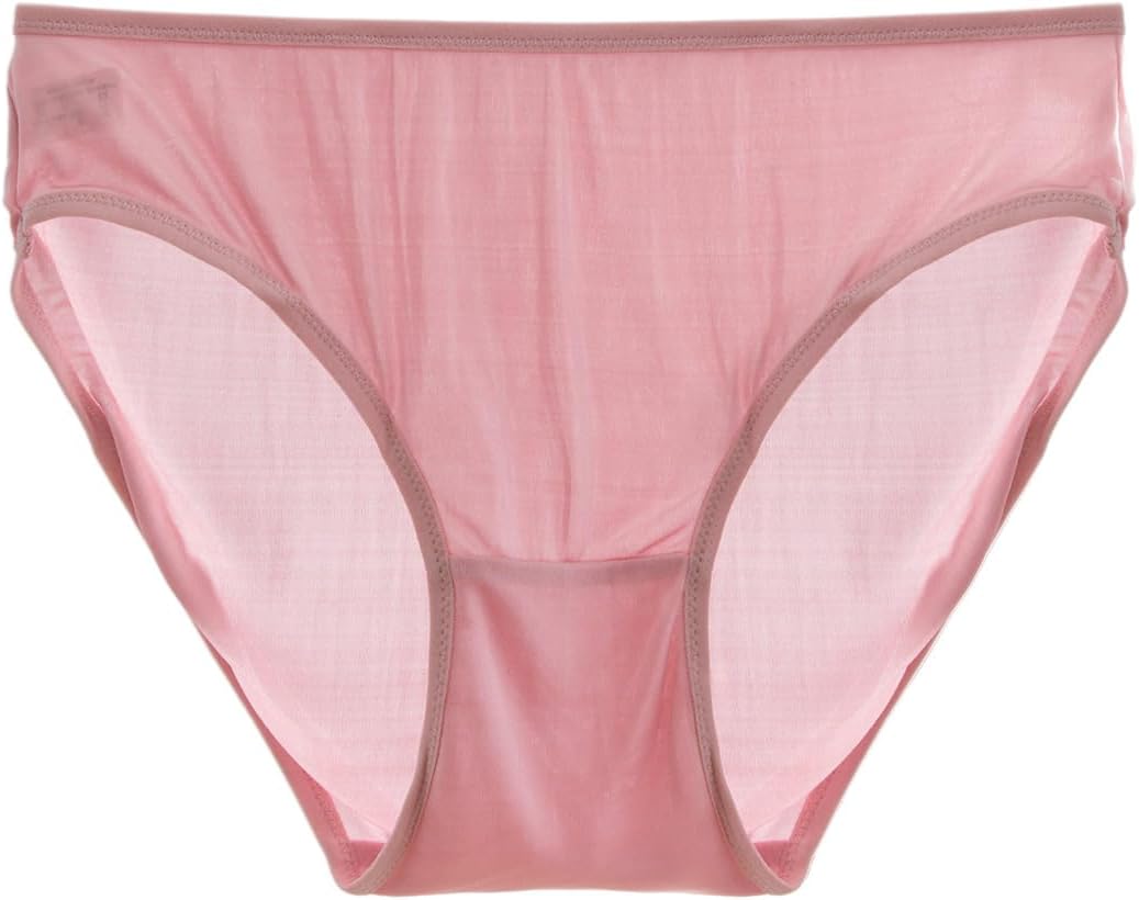 100% Mulberry Silk Underwear, Silk Classic Bikini Panties for Women, Ultra Soft & Breathable Hipster with 360 Stretch