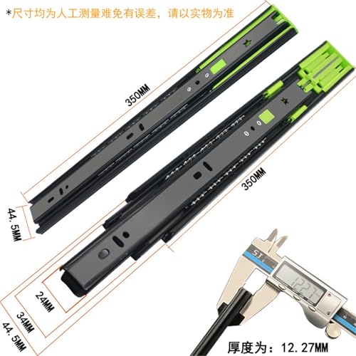 Guías de tres secciones Buffer4512T-16inch para herrajes de cajones 4